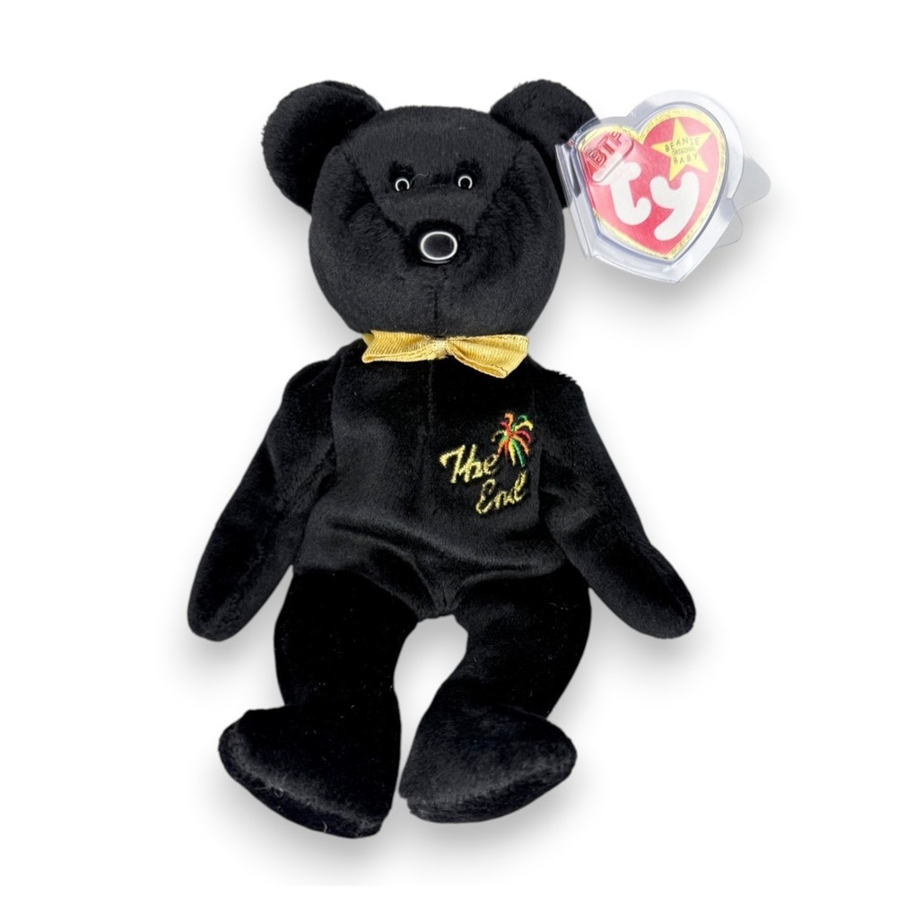 The End the Bear | Millennium Farewell Bear | Mint Heart Tag TY Beanie Baby